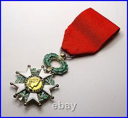 Chevalier Ordre de la Légion d'Honneur. IV°République. Émaux, argent. France