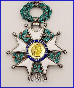 Chevalier Ordre de la Légion d'Honneur. Modèle de luxe, Or, argent +diamant