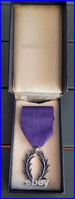 Chevalier Palmes Académiques Argent massif taille ordonnance Monnaie de Paris