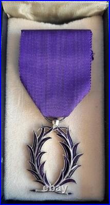 Chevalier Palmes Académiques Argent massif taille ordonnance Monnaie de Paris