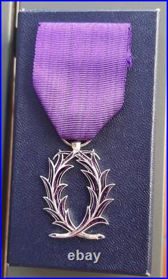 Chevalier Palmes Académiques Argent massif taille ordonnance Monnaie de Paris