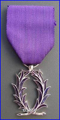 Chevalier Palmes Académiques Argent massif taille ordonnance Monnaie de Paris