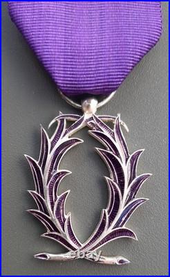 Chevalier Palmes Académiques Argent massif taille ordonnance Monnaie de Paris
