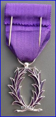 Chevalier Palmes Académiques Argent massif taille ordonnance Monnaie de Paris