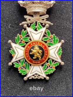 Chevalier de l'Ordre de Léopold à Titre Militaire-Belgique-WWI