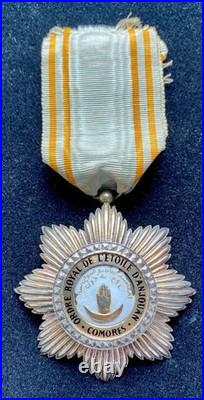 Chevalier de l'Ordre de l'Etoile d'Anjouan Vermeil Comores France