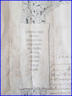 Citation à l'ordre du premier régiment de Zouaves 1915
