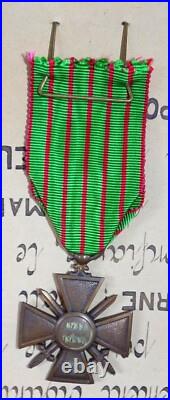 Citation à l'ordre du régiment 29ème Dragons croix de guerre français WW1 14 18