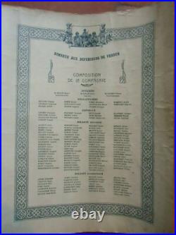 Citation ordre de l'armée 1 ére compagnie mitrailleuses 10 éme RI VERDUN 1916