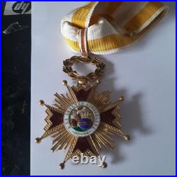 Commandeur Isabel catholic. 1833-1855. Monorame Reine Isabel II Espagne