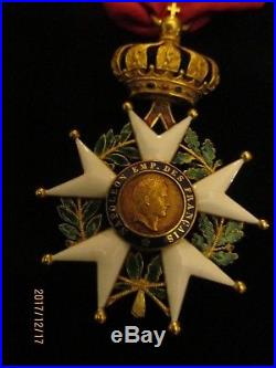 Commandeur Légion dHonneur 2nd Empire en or