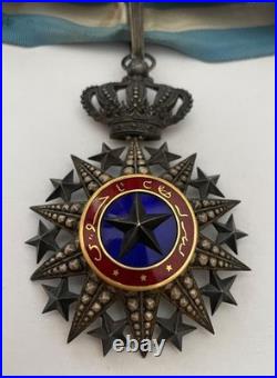 Commandeur Ordre du Nicham El Anouar. 1922. Ordre Colonial. Tadjoura. 04 (L0)
