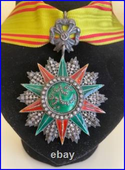 Commandeur Ordre du Nichan Iftikar. 1902. Ordre du Protectorat. Tunisie (L0)