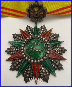 Commandeur Ordre du Nichan Iftikar. 1902. Ordre du Protectorat. Tunisie (L0)