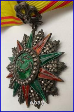 Commandeur Ordre du Nichan Iftikar. 1902. Ordre du Protectorat. Tunisie (L0)