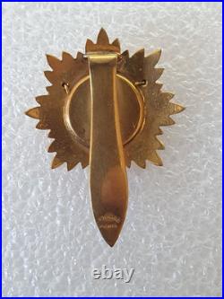 Conseil Général du Cantal, bronze doré et émail, 41 mm