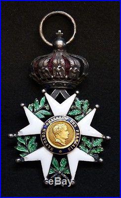 Croix Chevalier Légion d'Honneur Napoléon Empereur des Français Argent et Or