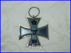 Croix De Fer 2ème Classe, EK2, Fabricant U Ou O, Allemand 1ère Guerre Mondiale