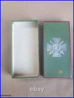 Croix De Guerre 1914/18 En Argent Avec Sa Boite