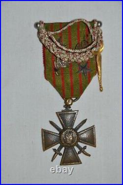 Croix De Guerre 1914/1915-3 Citations & Fourragere-zouave-tirailleur-spahis 1°ww