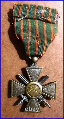 Croix De Guerre Rare / Ancien Combattant