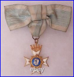 Croix Médaille Ordre IN FIDE VIRTUS ORIGINAL Loge Maçonnique de Berlin