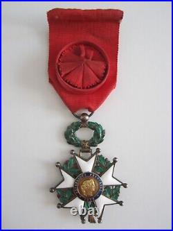 Croix Officier Legion D'honneur Luxe 1870 Argent Et Or / Ww1/medaille Militaire