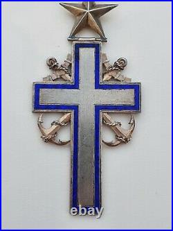 Croix d'aumonier de la marine, argent, III° république