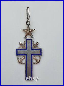 Croix d'aumonier de la marine, argent, III° république