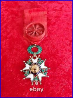 Croix d'officier de la légion d'honneur en vermeil III° république 4 WW2 TBE