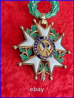 Croix d'officier de la légion d'honneur en vermeil III° république 4 WW2 TBE