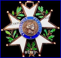 Croix de COMMANDEUR de la Légion d'Honneur IV République Argent/Vermeil et émail
