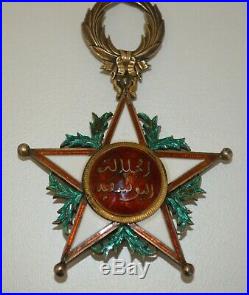 Croix de Commandeur de l'Ordre du Ouissam Alaouite en vermeil
