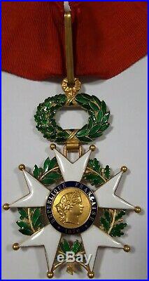 Croix de Commandeur de la Légion d'Honneur 1870-1951 en or massif
