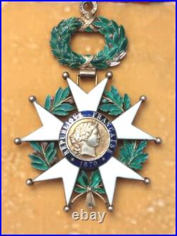 Croix de Commandeur de la Légion d'Honneur 3ème République 1870 avec écrin AB