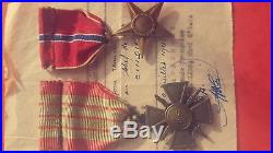 Croix de Guerre Giraud 1943 et Bronze Star