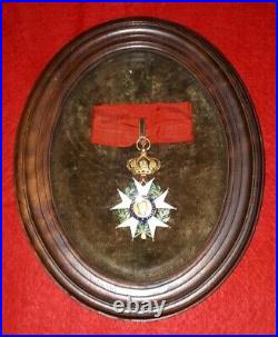 Croix de commandeur de la Légion d'Honneur 2nd Empire en or-poinçon tête d'aigle