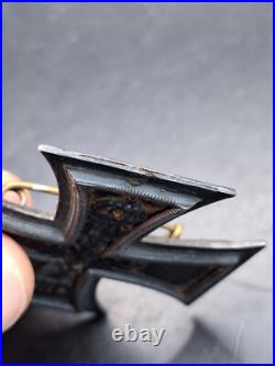 Croix de fer EK Militaria décoration façade avec aiguille support RARE WW1