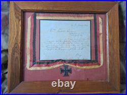 Croix de fer EK2 2 classe certificat de délivrance