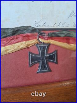 Croix de fer EK2 2 classe certificat de délivrance