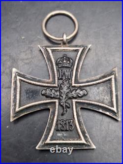 Croix de fer avec poinçon fabricant EK Militaria 1813 1914 Orden Militaria 16