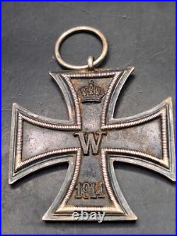 Croix de fer avec poinçon fabricant EK Militaria 1813 1914 Orden Militaria 23