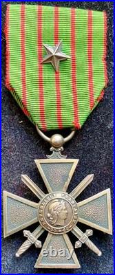 Croix de guerre 1914 1916 en Argent WWI