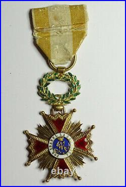 Croix de l'ordre Isabel la catolique d'Espagne en or