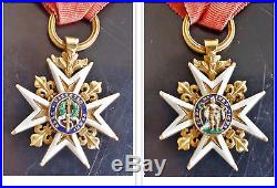Croix de l'ordre royal et militaire de Saint-Louis en Or de 1817