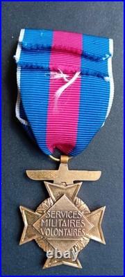Croix des SMV, modèle Air. Bronze doré