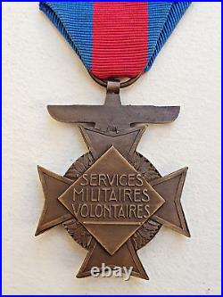 Croix des, Services Militaires Volontaires, air, bronze