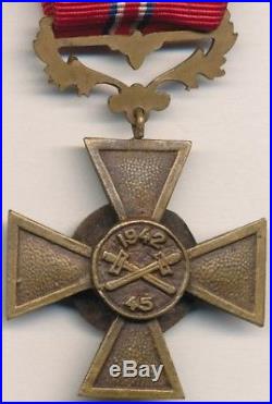 Croix du réseau SYLVESTRE, W. O, en bronze