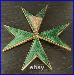 Croix émaillée ancienne Ordre de Saint Lazare