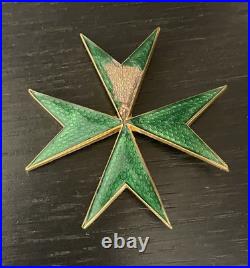 Croix émaillée ancienne Ordre de Saint Lazare
